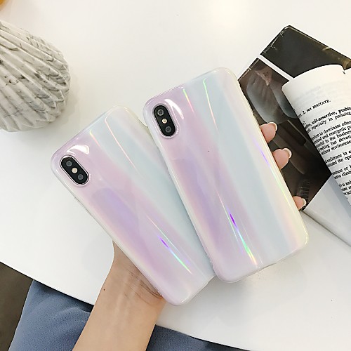 

Case For Apple iPhone XR / iPhone XS Max / iPhone X Shockproof Back Cover Color Gradient Soft Silicone