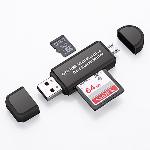 

Memery Cards Reading Device Micro USB OTG to USB 2.0 Adapter SD Card Reader For Android Phone Tablet PC