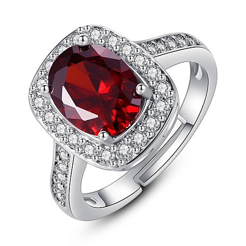 

Ring White Red Dark Blue Rhinestone Alloy Stylish 1pc / Women's