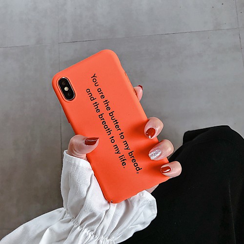 

Case For Apple iPhone XR / iPhone XS Max Pattern Back Cover Word / Phrase Hard PC for iPhone 6 6S 6PLUS 6S PLUS 7 8 7PLUS 8PLUS X XS