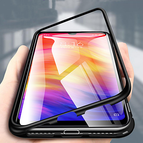 

Magnetic Case Single Sided Phone Case For OnePlus 6 / One Plus 6T / OnePlus 5T Transparent Full Body Cases Solid Colored Hard Metal