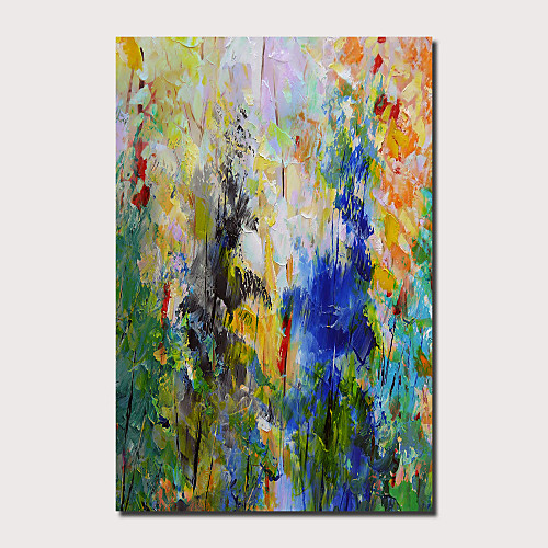 

Oil Painting Hand Painted Vertical Panoramic Abstract Landscape Comtemporary Modern Stretched Canvas