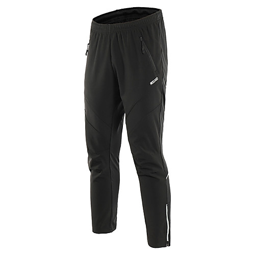 

Arsuxeo Men's Cycling Tights Cycling Pants Winter Fleece Spandex Bike Pants / Trousers Tights Warm Pants Thermal Warm Windproof Breathable Sports Solid Color Black Mountain Bike MTB Road Bike Cycling