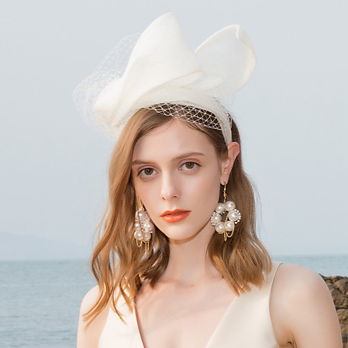 

100% Linen Headbands / Fascinators with Solid 1pc Wedding / Party / Evening / Horse Race Headpiece