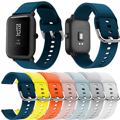 

Smart Watch Band for Xiaomi 1 pcs Sport Band Silicone Replacement Wrist Strap for Huami Amazfit Bip Younth Watch 20mm
