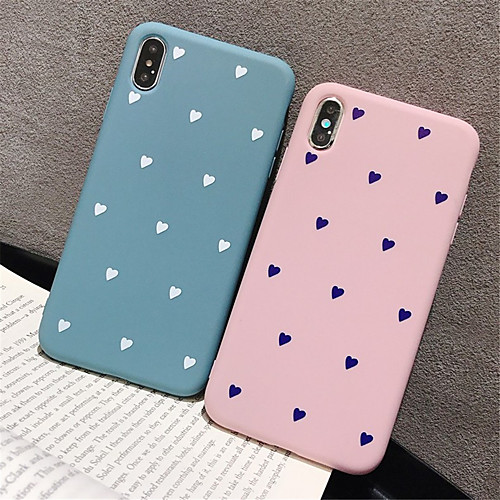 

чехол для яблока iphone xr / iphone xs max шаблон задняя крышка сердце мягкое тпу для iphone x xs 8 8plus 7 7plus 6 6plus 6s 6s plus