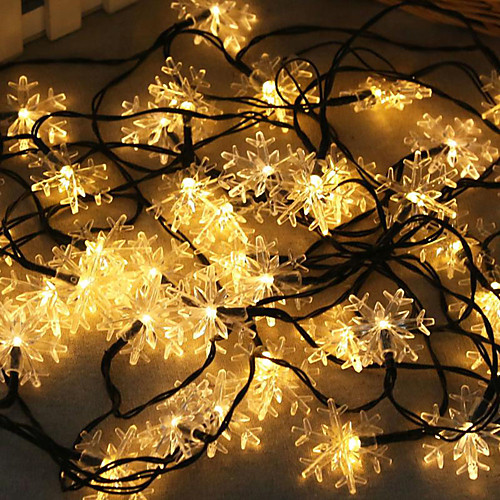 

Outdoor Solar String Light LED Solar Garden Light 1 set LED Lantern Solar Light String Outdoor String Lights 10m 50 Light Snowflake Christmas Snowflake Outdoor Waterproof Light Night Light