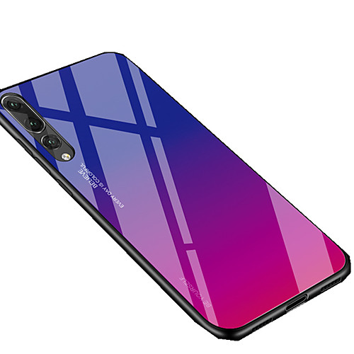 

Кейс для Назначение Huawei Huawei P30 / Huawei P30 Pro Защита от удара / Зеркальная поверхность / Сияние и блеск Кейс на заднюю панель Градиент цвета Мягкий ТПУ / Закаленное стекло для Huawei P30