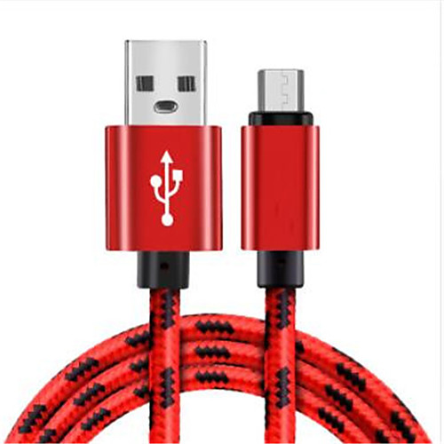 

Micro USB Cable Braided Nylon USB Cable Adapter For Samsung / Huawei / LG