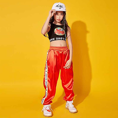 

Kids' Dancewear Jazz Vest Pattern / Print Ruching Girls' Performance Sleeveless Dropped Polyester / Cotton