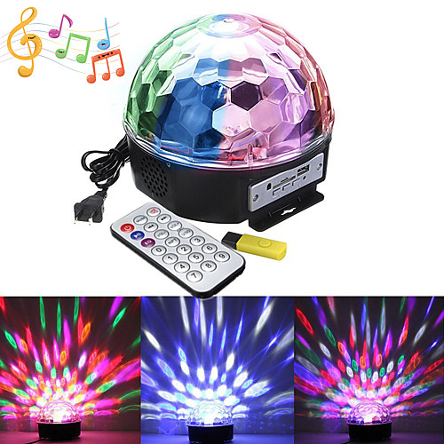 

1 set LED Stage Light MP3 Magic Ball Music Light Sound Control Light Background Light DJ Bar Ballroom Decoration Light