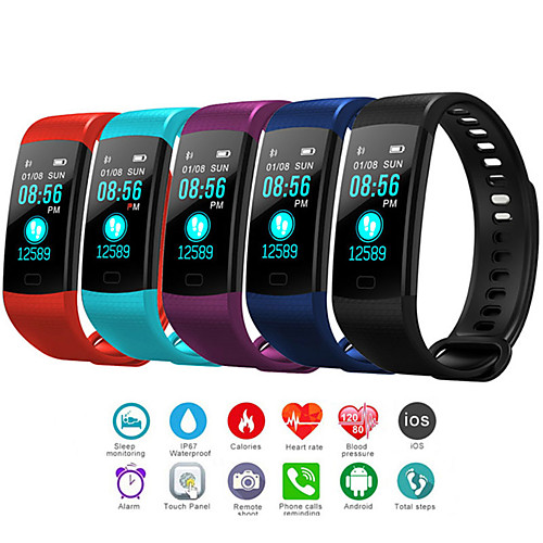 

Men's Digital Watch Digital Rubber Black / Blue / Red 30 m Water Resistant / Waterproof Bluetooth Smart Digital Outdoor Fashion - Black Red Blue One Year Battery Life