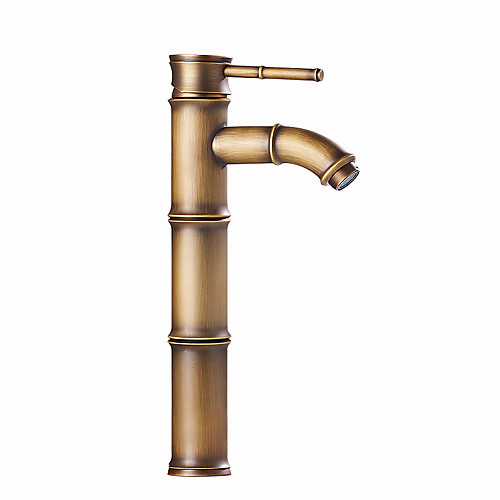 

Bathroom Sink Faucet - Single Antique Copper Centerset Single Handle One HoleBath Taps