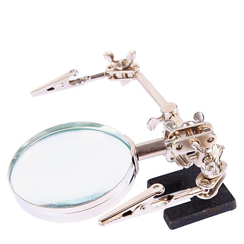 

BST-168Z Magnifying Glass Auxiliary Clip Magnifier Soldering Solder Iron Stand Holder Station Repair Tool