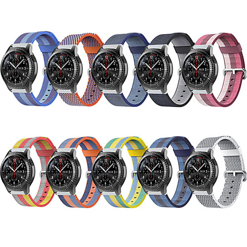 

Watch Band for Gear S3 Frontier / Gear S3 Classic / Samsung Galaxy Watch 46 Samsung Galaxy Sport Band Fabric / Nylon Wrist Strap