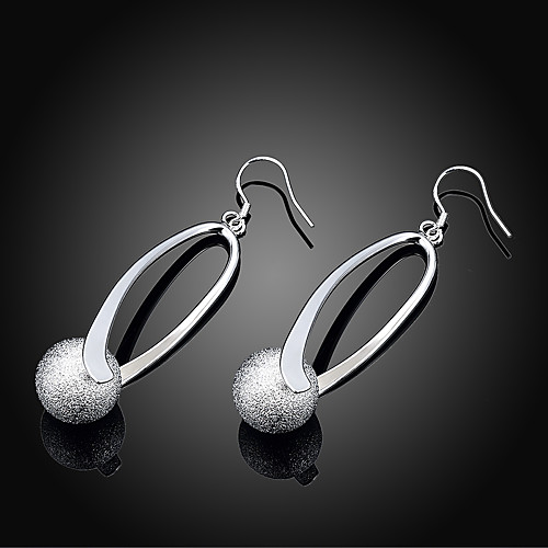 

Women's Drop Earrings Dangle Earrings Hollow Out Stylish Simple Silver Plated Earrings Jewelry Silver For Daily Work 1 Pair