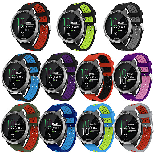 

Watch Band for Forerunner 245M / Forerunner 645 Garmin Sport Band Metal / Silicone Wrist Strap