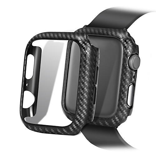 

Ultra Thin Carbon Fiber Lines PC Case Protective Frame For Apple Watch Series 4 3 2 1