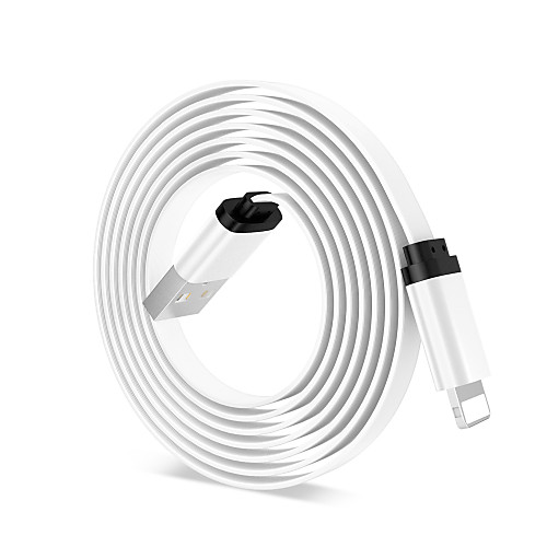 

Lightning Adapter / Cable 1.0m(3Ft) Flat / Quick Charge Aluminum USB Cable Adapter For iPhone