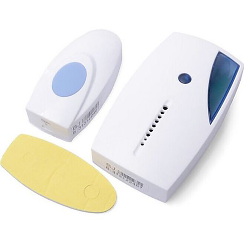 

Wireless Doorbell 150m Range 32 Beautiful Chimes LED Indicator for Home Office Hospital