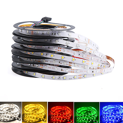 

1pc 5m LED Light Strips RGB Tiktok Lights IP65 300 LED 60LEDsM SMD 2835 8mm White Warm White Yellow Red Green Blue LED Strip 12V Waterproof Flexible Tape Rope Stripe Linkable Self-adhesive TV Bac