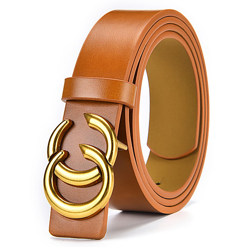 

Women's Skinny Belt Alloy Belt Solid Colored / PU / Work / Basic