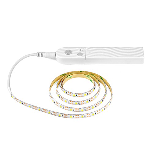 

1pc 1M LED Light Strips Flexible Tiktok Lights 60LED 8mm Wireless Motion Sensor LED Night Light Bed Cabinet Stairs Light LED Strip Lamp 5V For TV Backlight Lighting