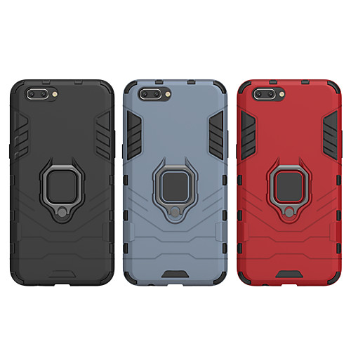 

Case For OPPO OPPO R11s Plus / OPPO R11s / OPPO R11 Plus Shockproof / Ring Holder Back Cover Armor Hard PC