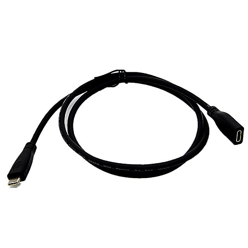 

1m usb type c extension cable (10gbps) usb-c male to female extending