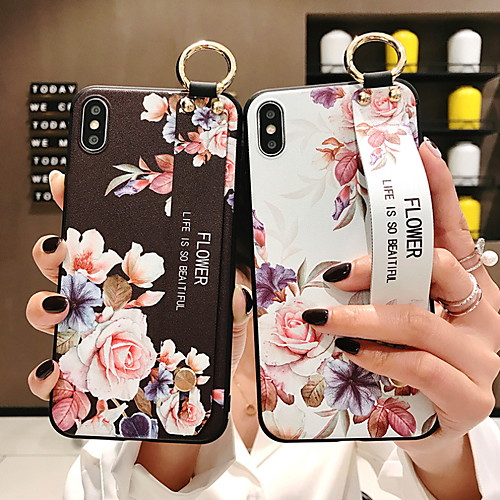 

Phone Case For Apple Back Cover Silicone iPhone 12 Pro Max 11 SE 2020 X XR XS Max 8 7 6 iPhone 11 Pro Max SE 2020 X XR XS Max 8 7 6 with Stand Pattern Flower / Floral Soft Silicone