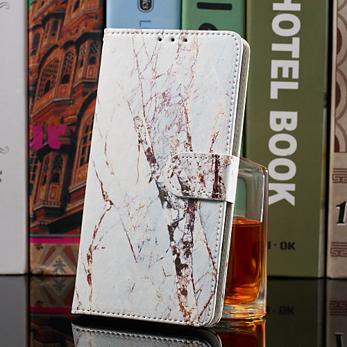 

Phone Case For Huawei Full Body Case Huawei P20 Huawei P20 Pro Huawei P20 lite Huawei P30 Huawei P30 Pro Huawei P30 Lite Huawei P Smart Plus Huawei P Smart 2019 Wallet Card Holder with Stand Marble