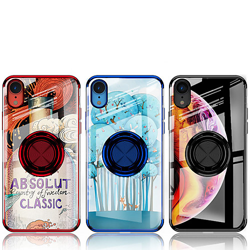 

Case For Apple iPhone XR / iPhone SE(2020) Shockproof / Ring Holder / Magnetic Back Cover Transparent Soft Silica Gel