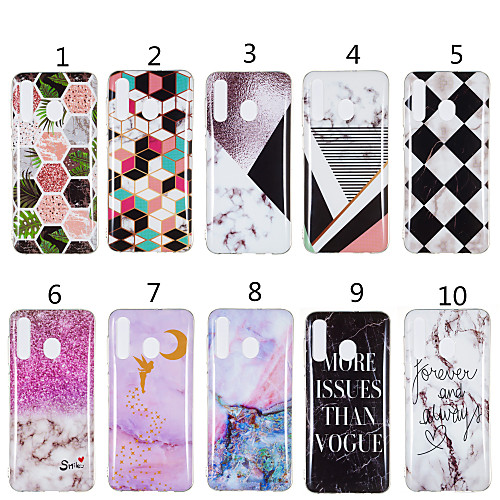 

Case For Huawei Huawei Y9 (2018)(Enjoy 8 Plus) / Huawei Y7 Pro(2019) / Huawei Y6 Pro (2019) IMD / Translucent Back Cover Marble Soft TPU