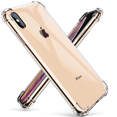 

Case For Apple iPhone XR iPhone XS Max Transparent Ultra-thin Shockproof Back Cover Solid Colored Hard TPU for iPhone 8 8 Plus 7 Plus 7 XS