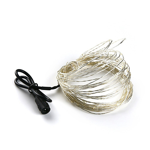

5m String Lights 50 LEDs Warm White RGB White Waterproof Party Decorative 12 V