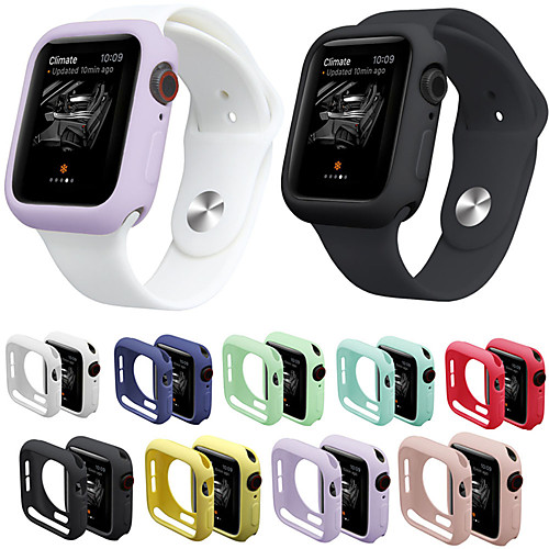 

Case For Apple Apple Watch Series 4/3/2/1 Case Soft Silicone Bumper Watch For Apple Watch Series 4