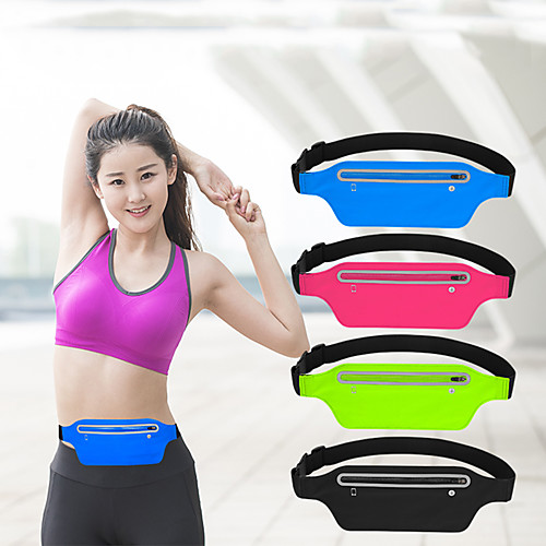 

Case For Universal Card Holder Waist Bag Running Belt Waist Pack Water Resistant Runners Belt Fanny Pack for Hiking Fitness / Waistpack Solid Colored Soft for Universal 5.5 inch