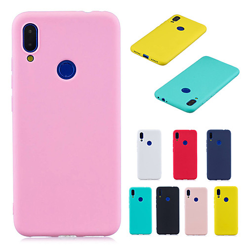 

Case For Huawei Honor 8X Huawei Honor 8A Phone Case TPU Material Candy Series Solid Color Phone Case