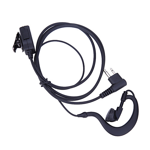 

2 Pin Acoustic Tube Earpiece Mic PTT Headset for Motorola Radios GP88 GP300 Walkie Talkie Earpiece