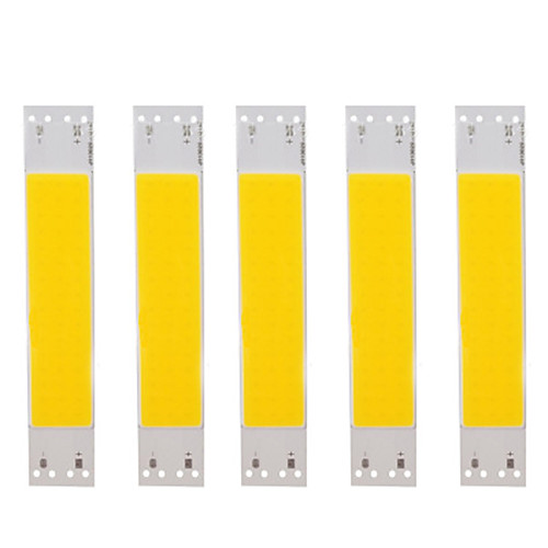 

5pcs LED Lamp Bead Source Warm White White Light 9V 5W COB Lamp Bead Illumination Source 100MM20MM Lighting Accessories