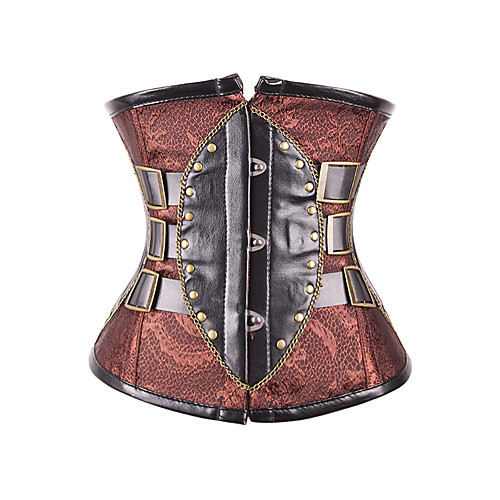 

Flapper Girl Retro Vintage Corset Women's Costume Brown Vintage Cosplay Evening Party Stage Club Sleeveless