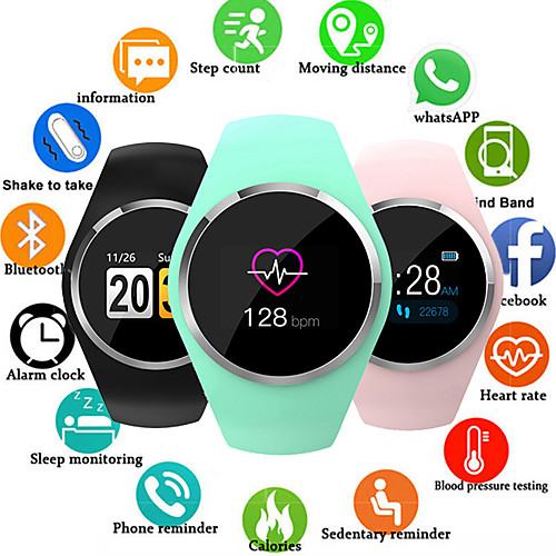 

Q1 Smart Watch Women 0.96 Color LCD Screen Blood Pressure Heart Rate Monitor Smartwatch For Android IOS