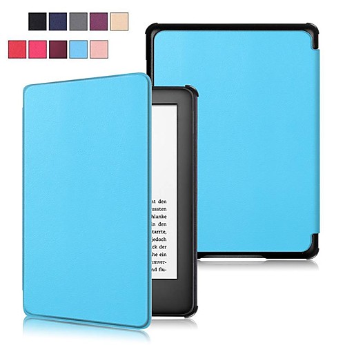 

Case For Amazon Kindle Lite(2019) / Kindle PaperWhite 4 2018 Shockproof / with Stand / Ultra-thin Full Body Cases Solid Colored Hard PU Leather