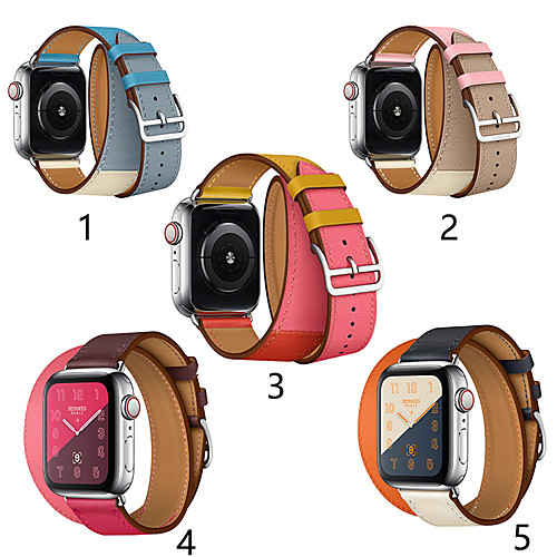 

Smartwatch Band for Apple Watch Series 5/4/3/2/1 Classic Buckle iwatch Strap Double Circle