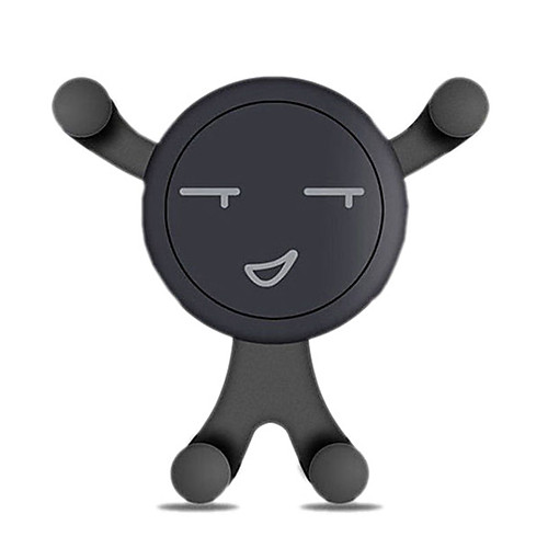 

360 Rotating Cartoon Smiley Face Gravity Car Mount Air Vent Stand Holder for Mobile Cell Phone GPS