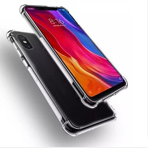

Case For Xiaomi Xiaomi Mi 8 Shockproof / Transparent Back Cover Transparent Soft TPU