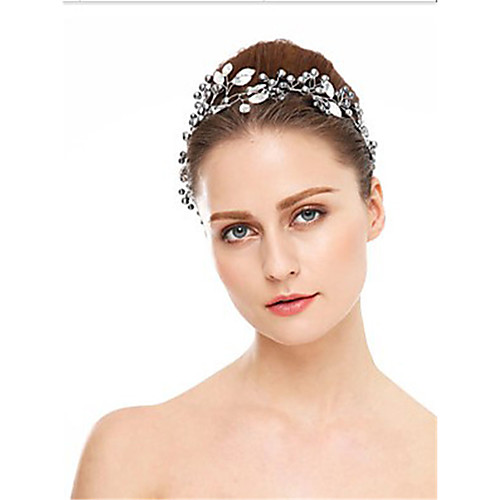 

Crystal / Imitation Pearl Headdress with Crystal / Imitation Pearl 1 Piece Wedding Headpiece