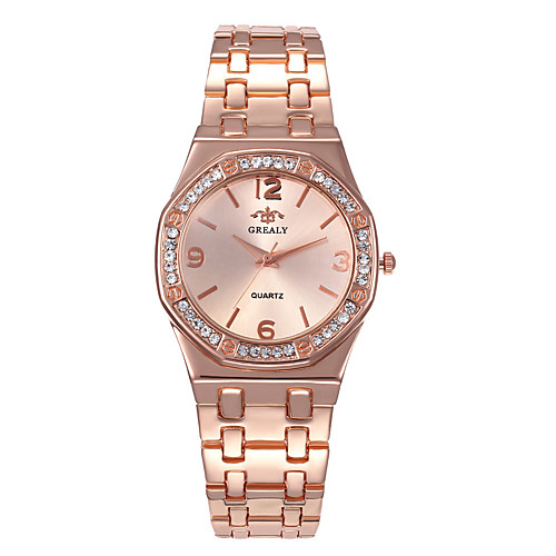 

Women's Steel Band Watches Luxury Minimalist Silver Alloy Chinese Digital Rose Gold Gold Silver Casual Watch 30 m 1 pc Analog - Digital One Year Battery Life