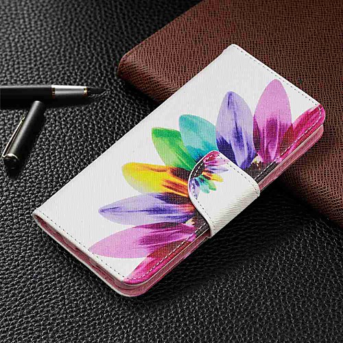 

Case For Samsung Galaxy Galaxy A7(2018) / Galaxy A10(2019) / Galaxy A30(2019) Wallet / Card Holder / with Stand Full Body Cases Flower Hard PU Leather