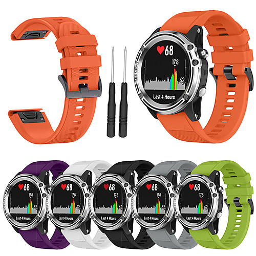 

Sport Silicone Wristband Watch Band Wrist Strap for Garmin Fenix 5S Smart Watch with Tool